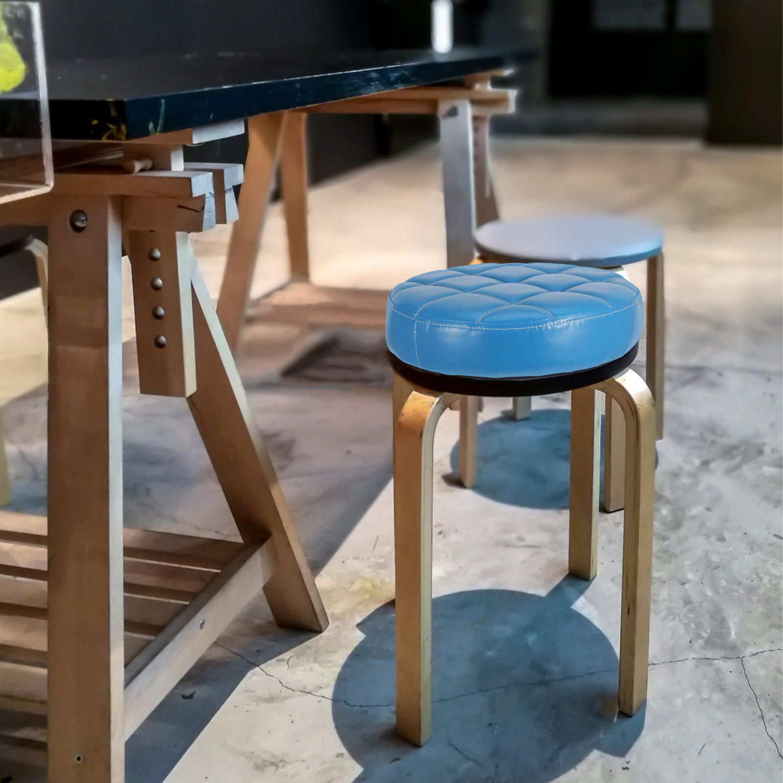 وسادة مقعد دائرية من البولي يو - مراجعة Home Bar Seating وسعره