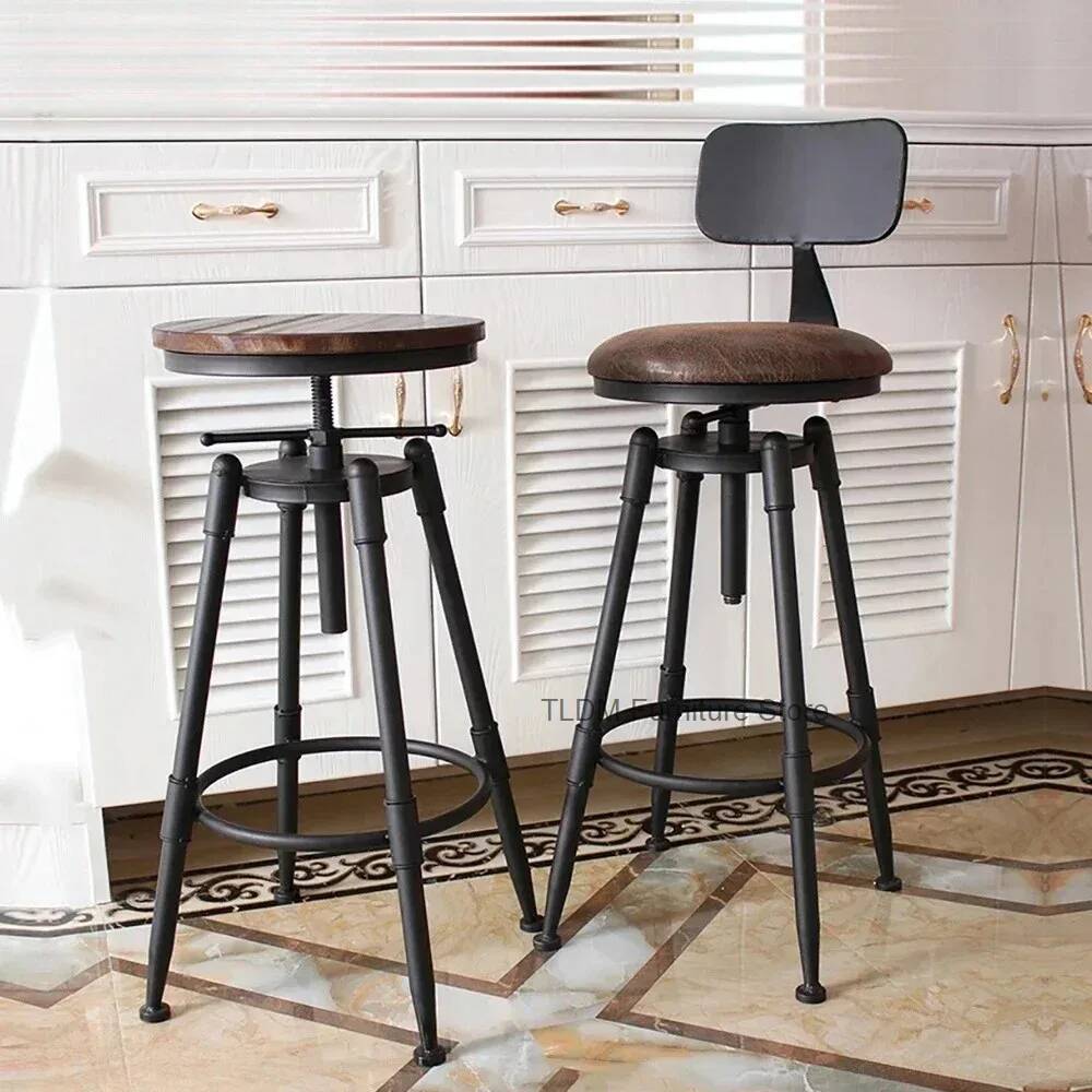 كرسي بار حديدي بتصميم عتيق، مق - مراجعة Home Bar Seating وسعره