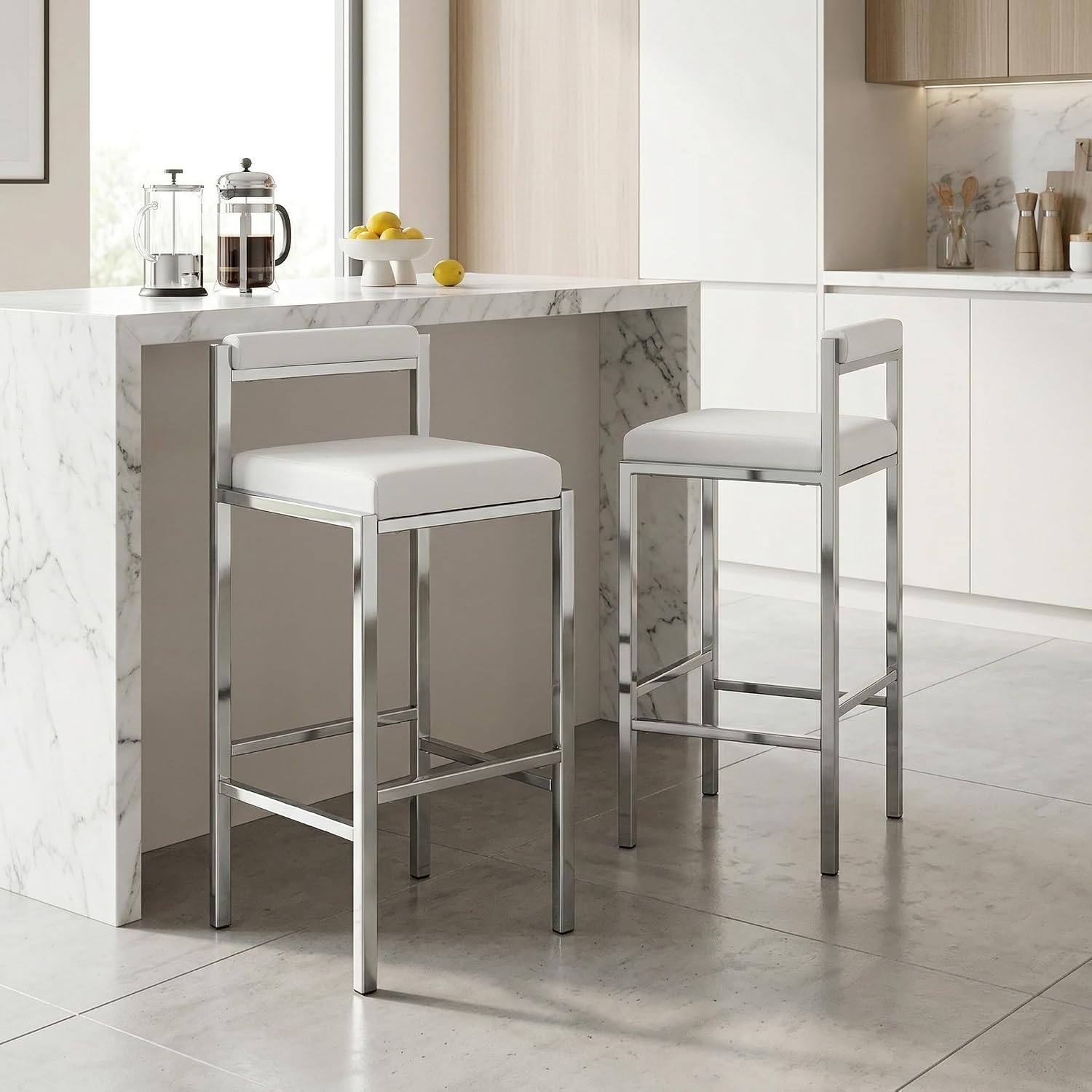 مجموعة من كرسيين بار، بارتفاع  - مراجعة Home Bar And Counter وسعره