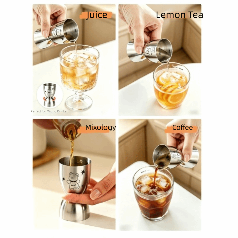 كوب قياس من الفولاذ المقاوم لل - مراجعة Jigger Double Sided وسعره