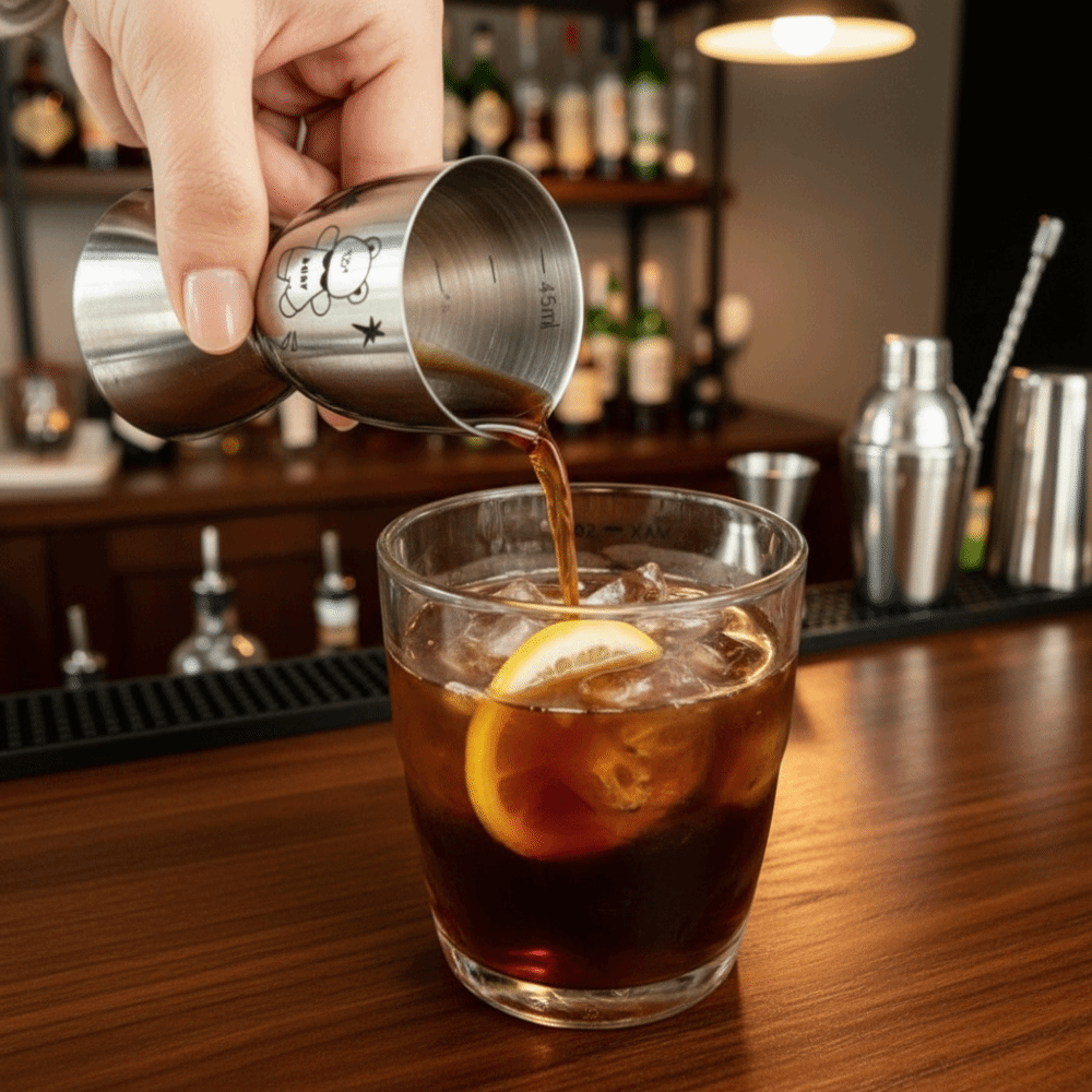 كوب قياس من الفولاذ المقاوم لل - مراجعة Jigger Double Sided وسعره