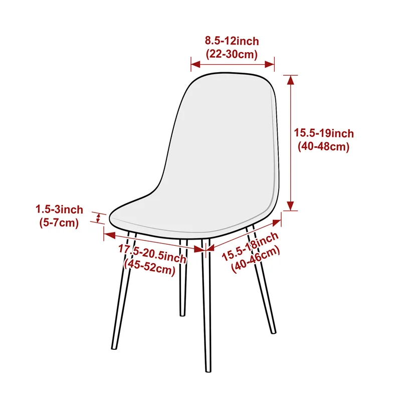 1 قطعة الجاكار شل غطاء كرسي تم - مراجعة Home Bar Seating وسعره