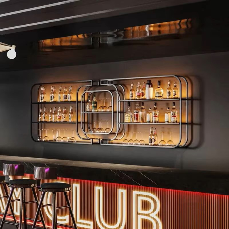 رف نبيذ بسيط من الحديد المطاوع - مراجعة Home Bar And Counter وسعره